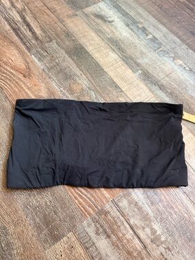 SKIMS Black Strapless Bandeau Top